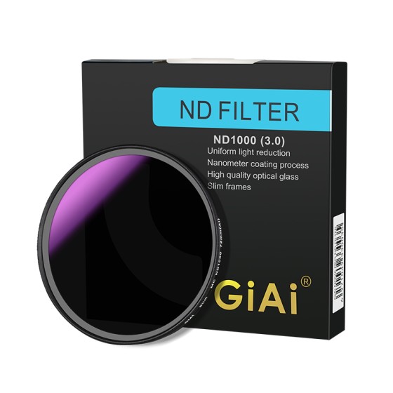 GiAi ND1000 10-stops camera neutral density filter